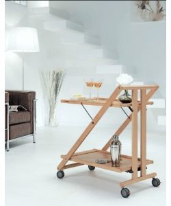 Foppapedretti Carrello Cucina Sprint - Legno Naturale - 69x45 cm