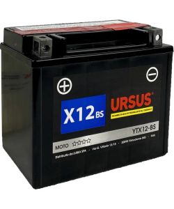 Ursus Batteria Moto 12V AGM Pre-Caricata 4Ah - Modello YB4L-B