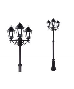 Lampioni Minerva 3 Luci Su Palo