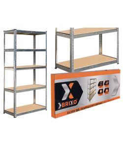 Scaffali Kit 5P Brixo H.180 Silver 150 2G