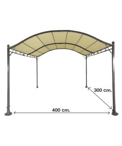 Gazebo Acciaio Pergola Maxi Mt.3X4