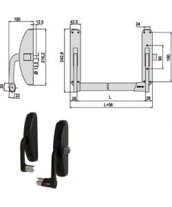 Maniglione Prestige Laterale 59301-10-0 Cisa