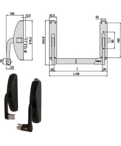 Maniglione Prestige Verticale 59316-10-0 Cisa