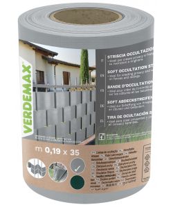 Verdemax Striscia Occultante Soft Grigia 0,19x35m per Privacy