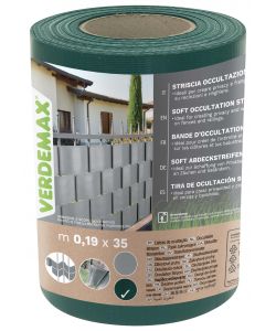 Verdemax Striscia Occultazione PVC Verde 0,19x35m Privacy Frangivento