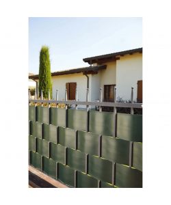 Verdemax Striscia Occultazione Rigata 0,19x26 m Antracite per Privacy