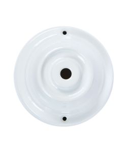 Rosone liscio diam 70mm Bianco