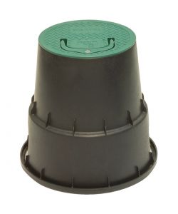 Pozzetto EZ-Open PZCM Coperchio 15 cm con maniglia Verde Nero