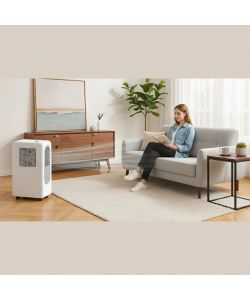 Bimar Condizionatore Portatile 1800 BTU Senza Tubo Silenzioso 38 dB 500W Bianco