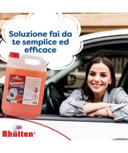 Rhutten Liquido Radiatori Ecobioflu Rosso - Protezione Antigelo - 5L