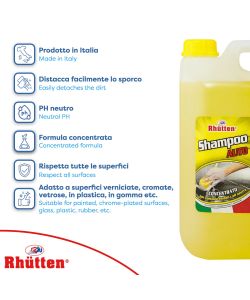 Shampoo Auto Concentrato 5L - PH Neutro - Pulizia Efficace