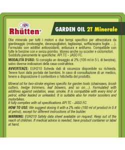 Olio Garden Rhutten 2T minerale 1 L