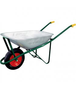 CEITP Carriola zincata 75LT verde per giardinaggio e edilizia