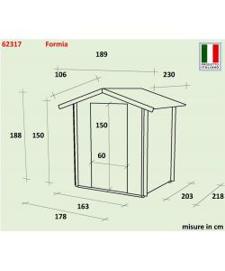 Casetta Bh16 Formia 178X218 Cm Psc Pefc