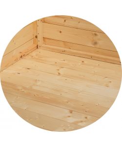 Alce Kit Pavimento Casetta Stefy 62679 Legno Abete 238x305x5,5 cm