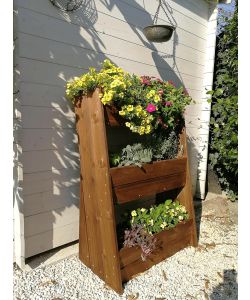 ALCE Ortofiore Inclinato con Vaschette 67x45xH110 cm castagno da pavimento