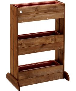 ALCE Ortofiore Diritto 71x43xh103 cm Contenitore Piante Castagno
