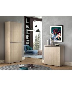Terraneo Mobile Multiuso Olmo 80x37x102 cm - 2 Ante e 3 Ripiani
