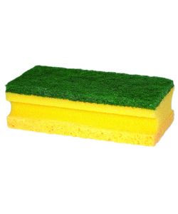 SPUGNE CUCINA ABRASIVA GIALLO VERDE CF.2PZ. MAURER