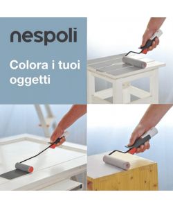 Nespoli Set 2 Ricambi Mini Rullo Teflon 11 cm per Pittura Smalti Acqua