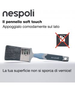 Nespoli Pennello Piatto SoftTouch 50 mm per Pittura Oggetti Smalti