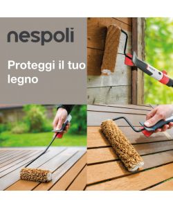 Nespoli Minirullo Teflon 11cm per Pittura Legno Manico SoftTouch