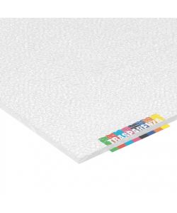 Pannello Vetro Sintetico Trasparente Goffrato Alaska 100x200 cm