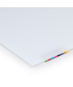 Vetronova Lastra polistirolo opale 1000x1000 mm spessore 5 mm - Pannello traslucido leggero per fai da te e arredo