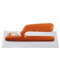 KAPRIOL Frattone Dentato 12x28 cm in Acciaio con Manico Nylon Ergonomico