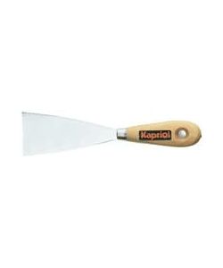 KAPRIOL Spatola Cromata 40 mm con Manico in Legno - Utensile Pratico