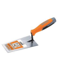 KAPRIOL Cazzuolino Punta Quadra 14 cm Acciaio Temprato Manico Legno