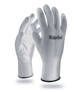 Kapriol Guanti Skin White Misura 10 - Precisione e Protezione - Poliestere