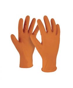 Kapriol Guanti in Nitrile Arancione XL 50pz - Supergrid per Officina