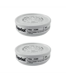 Filtri P3R per Maschera - Protezione Polveri - Confezione da 2 Kapriol Twin Fly