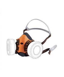 KAPRIOL Maschera Twin Fly Filtrante in Silicone Taglia Unica Standard