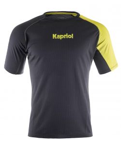 Kapriol Maglietta Traspirante Quick Dry in Poliestere Nero - TG.L