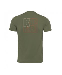 Kapriol T-Shirt Enjoy in Cotone Verde Oliva Design Urban - TG.XL