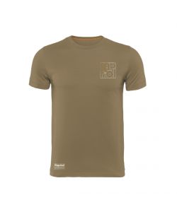 Kapriol T-Shirt Enjoy in Cotone color Tortora Design Urban - TG.M