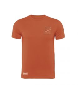 Kapriol T-Shirt Enjoy in Cotone Rosso Design Urban - TG.M