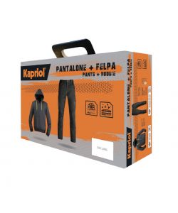 Kapriol Kit Pantalone e Felpa da Lavoro Nero - Caldo e Resistente  - M