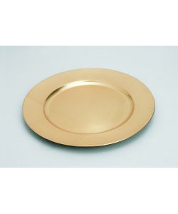Piatto di plastica oro