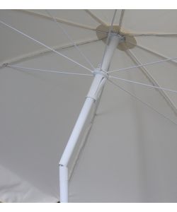 Ombrellone Novara in Poliestere Ecrù - 8 Stecche - 200x215 cm