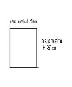 Zanzariera Tenda Pronta all'Uso - Bianca - 150 x 250 cm