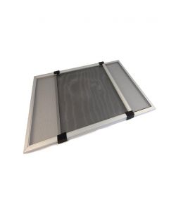 Zanzariera Estensibile - Grigio - 90 x 70 cm