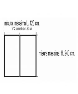 Zanzariera Magnetica Bianca - 120 x 240 cm