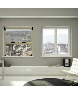 Zanzariera Verticale Bianca in Alluminio 120x160 cm - Soluzione Duratura