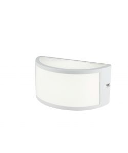SOVIL Applique in alluminio bianco E27 per esterni IP54 22x10,8 cm