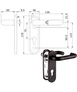 Maniglia Serr.Tagliafuoco Pz 2 032415 Iseo