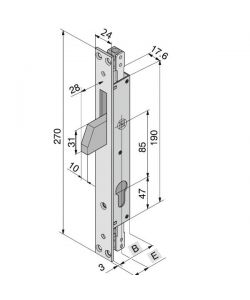 Serratura Inf.Ferro 085.19.01.0 Welka