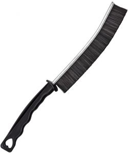 Spazzola per Angoli Grigia in Metallo 23cm - Fessure e Spazi Ristretti